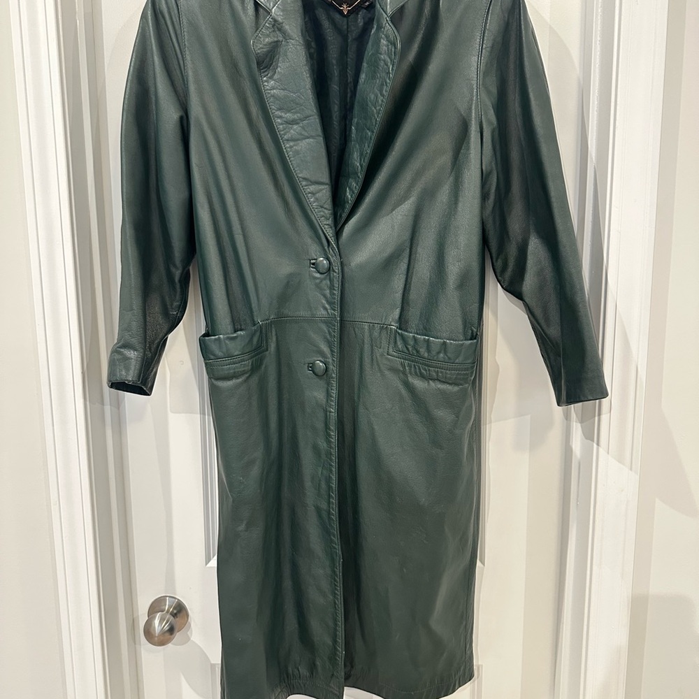 Elegant Forest Leather Jacket